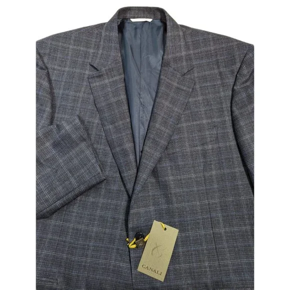Canali Wool Sport Coat Blazer Natural Comfort Italy Sz 34R NWT